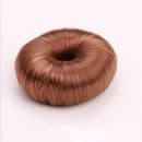 Women Girls Fashionable DIY Hair Styling Fashion Hair Doughnut Bun Ring Shaper Hair Donut Style Updo Light Coffee