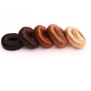 Women Girls Fashionable DIY Hair Styling Fashion Hair Doughnut Bun Ring Shaper Hair Donut Style Updo Light Coffee