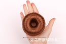 Women Girls Fashionable DIY Hair Styling Fashion Hair Doughnut Bun Ring Shaper Hair Donut Style Updo Light Coffee