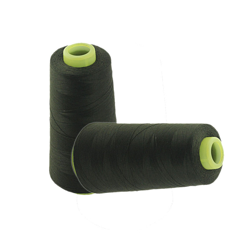 1 Spool Of Polyester Sewing Thread For Sewing Machine Garment Making Bedsheet Lining Thread 40S/2 Army Green