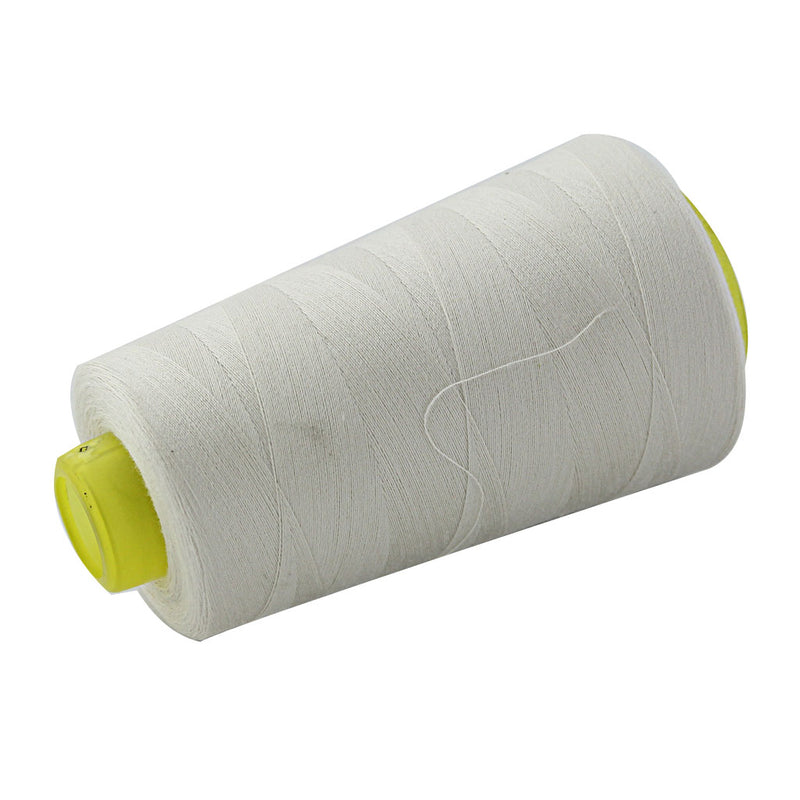 1 Spool Of Polyester Sewing Thread For Sewing Machine Garment Making Bedsheet Lining Thread 40S/2 Beige