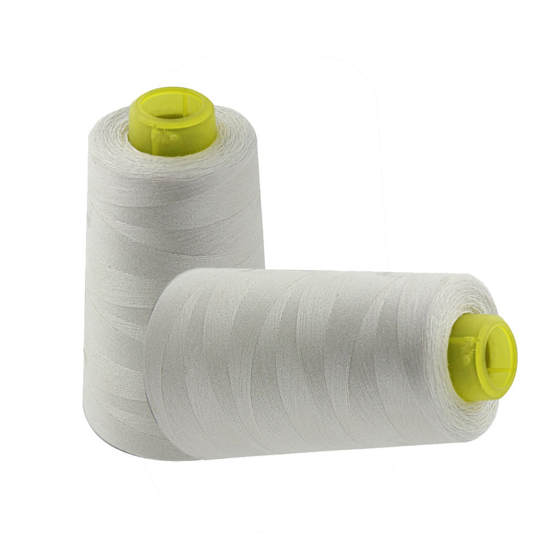1 Spool Of Polyester Sewing Thread For Sewing Machine Garment Making Bedsheet Lining Thread 40S/2 Beige