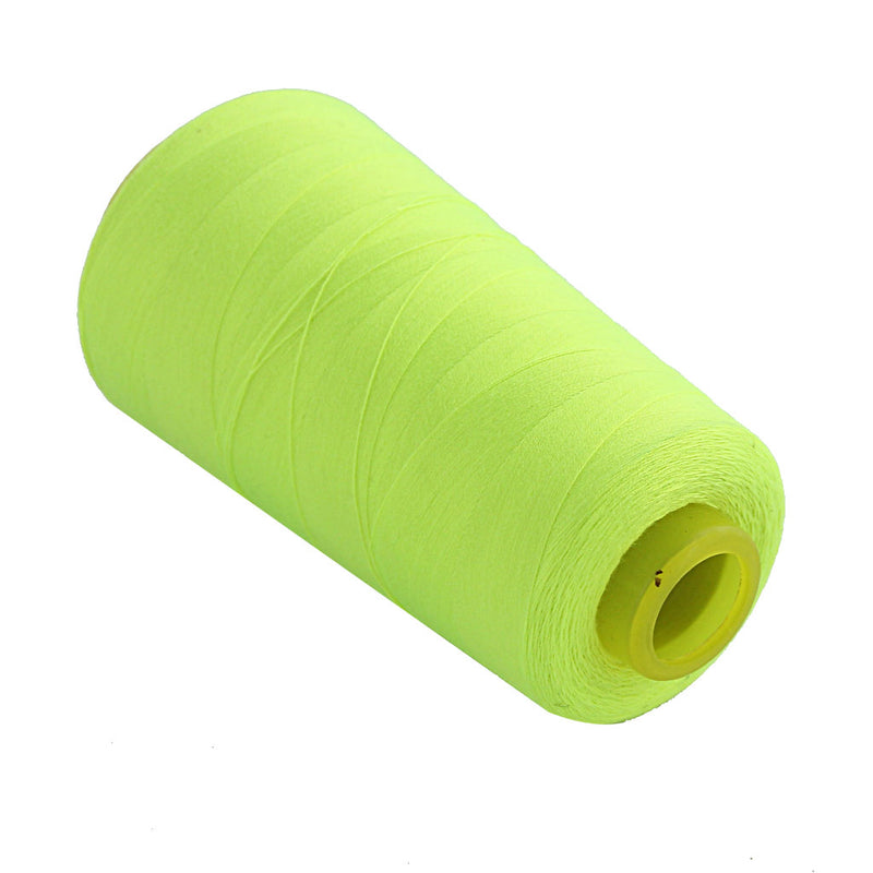 1 Spool Of Polyester Sewing Thread For Sewing Machine Garment Making Bedsheet Lining Thread Fluorescent Green
