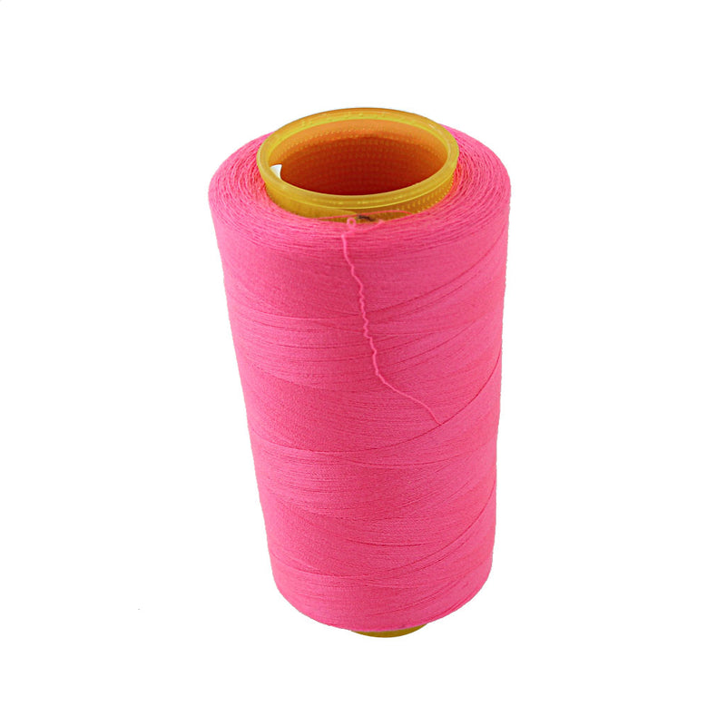 1 Spool Of Polyester Sewing Thread For Sewing Machine Garment Making Bedsheet Lining Thread 40S/2 Hot Pink