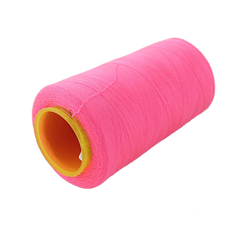 1 Spool Of Polyester Sewing Thread For Sewing Machine Garment Making Bedsheet Lining Thread 40S/2 Hot Pink