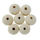 Pack of 50 Natural Wooden Unpainted Craft Beads 20mm DIY Findings