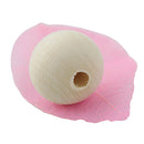 Pack of 50 Natural Wooden Unpainted Craft Beads 20mm DIY Findings