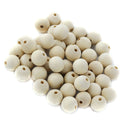 Pack of 50 Natural Wooden Unpainted Craft Beads 20mm DIY Findings