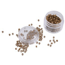 Set Of 500PCS Soft Lined Micro Rings Headwear Hair Extensions Accessory Light Brown 5mm