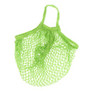 Portable Reusable Shopping Cotton Blend Mesh 10KG Bearing Weight Bag Hanging Accessory Green