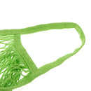 Portable Reusable Shopping Cotton Blend Mesh 10KG Bearing Weight Bag Hanging Accessory Green