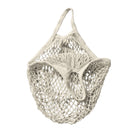 Portable Reusable Shopping Cotton Blend Mesh 10KG Bearing Weight Bag Hanging Accessory White