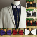 Mens Adjustable Dacron Bowtie Wedding Prom Party Formal Events Balls Supplies Red & Black