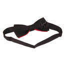 Mens Adjustable Dacron Bowtie Wedding Prom Party Formal Events Balls Supplies Red & Black