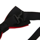 Mens Adjustable Dacron Bowtie Wedding Prom Party Formal Events Balls Supplies Red & Black