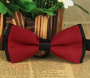 Mens Adjustable Dacron Bowtie Wedding Prom Party Formal Events Balls Supplies Red & Black