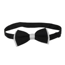 Mens Adjustable Dacron Bowtie Wedding Prom Party Formal Events Balls Supplies White & Black