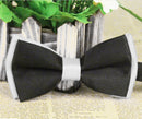 Mens Adjustable Dacron Bowtie Wedding Prom Party Formal Events Balls Supplies White & Black