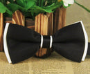 Mens Adjustable Dacron Bowtie Wedding Prom Party Formal Events Balls Supplies White & Black