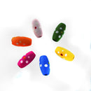 Pack of 100 Mixed Color Wooden Barrel Bead With Hole for DIY Craft Findings