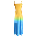 Women Fashionable Casual Polyester Maxi Dress Summer Party Beach Cocktail Accessories S