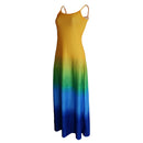 Women Fashionable Casual Polyester Maxi Dress Summer Party Beach Cocktail Accessories M