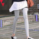 Stretchable Soft Comfortable Cotton Blend Leggings Pants Trousers Tights Light Grey