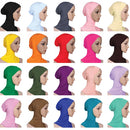Muslim Women Fashion Clothing Elegant Islamic Ninja Hijab Underscarf Inner Cap Long Shawl Wrap Headwear Accessory Coffee