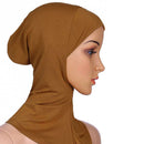 Muslim Women Fashion Clothing Elegant Islamic Ninja Hijab Underscarf Inner Cap Long Shawl Wrap Headwear Accessory Camel Color