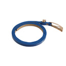 Adjustable Elastic Skinny Buckle Elegant Waistband Waist Belt for Women Girls Clothing Fashion Accessory Gem Blue