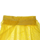 Women Girls Ladies Fashionable Mesh Cover Up Maxi Skirt Veil Dress Beach Party Supplies Yellow 90cm
