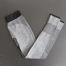 Soft Comfortable Lightweight Fabric Exercise Fitness Gym Yoga Polyester Pants Trousers Activewear Gray L