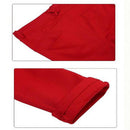 Women Fashionable Breathable Stretchable Elastic Pencil Pants Trousers Leggings Jeggings Red L