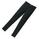 Women Fashionable Breathable Stretchable Elastic Pencil Pants Trousers Leggings Jeggings Black M