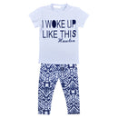 Cute Fashionable Baby Girls Short Sleeve Top With Pants Trousers Set Outfit Summer Clothing Accessory 130