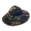 Men Polyester Boonie Cap Sun Bucket Brim Hat Fishing Hiking Sports Supplies 59cm Army Green