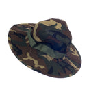 Men Polyester Boonie Cap Sun Bucket Brim Hat Fishing Hiking Sports Supplies 59cm Army Green