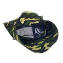Men Women Canvas Mesh Bucket Hat Cap For Hiking Fishing Camping Riding Summer Clothing Accessory Black + Yellow