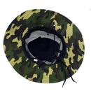 Men Women Canvas Mesh Bucket Hat Cap For Hiking Fishing Camping Riding Summer Clothing Accessory Black + Yellow