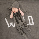 Cute Fashionable Baby Boys Short Sleeve Top With Pants Trousers Set Outfit Summer Clothing Accessory Monster 90
