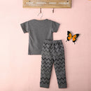 Cute Fashionable Baby Boys Short Sleeve Top With Pants Trousers Set Outfit Summer Clothing Accessory Monster 90