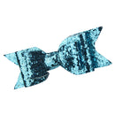 Baby Girls Women Fashionable Bow Hair Clip Glitter Headwear Decor Hair Ornaments Blue