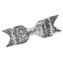 Baby Girls Women Fashionable Bow Hair Clip Glitter Headwear Decor Hair Ornaments Silver