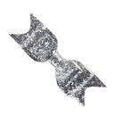 Baby Girls Women Fashionable Bow Hair Clip Glitter Headwear Decor Hair Ornaments Silver