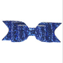 Baby Girls Women Fashionable Bow Hair Clip Glitter Headwear Decor Hair Ornaments Royal Blue