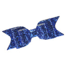 Baby Girls Women Fashionable Bow Hair Clip Glitter Headwear Decor Hair Ornaments Royal Blue
