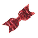 Baby Girls Women Fashionable Bow Hair Clip Glitter Headwear Decor Hair Ornaments Red