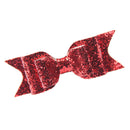 Baby Girls Women Fashionable Bow Hair Clip Glitter Headwear Decor Hair Ornaments Red