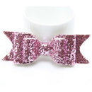 Baby Girls Women Fashionable Bow Hair Clip Glitter Headwear Decor Hair Ornaments Pink