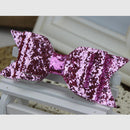 Baby Girls Women Fashionable Bow Hair Clip Glitter Headwear Decor Hair Ornaments Pink